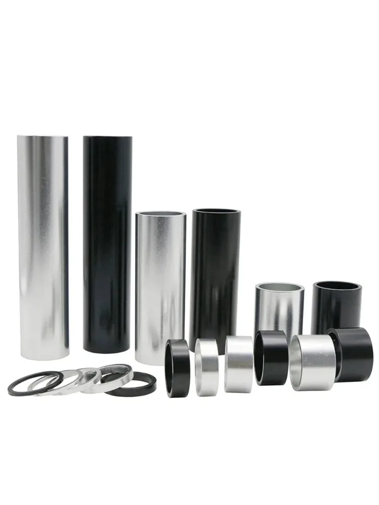 Espaciador de aluminio para horquilla delantera de bicicleta, arandela de aleación de 50/1/8/28,6mm de altura para manillar, soporte para