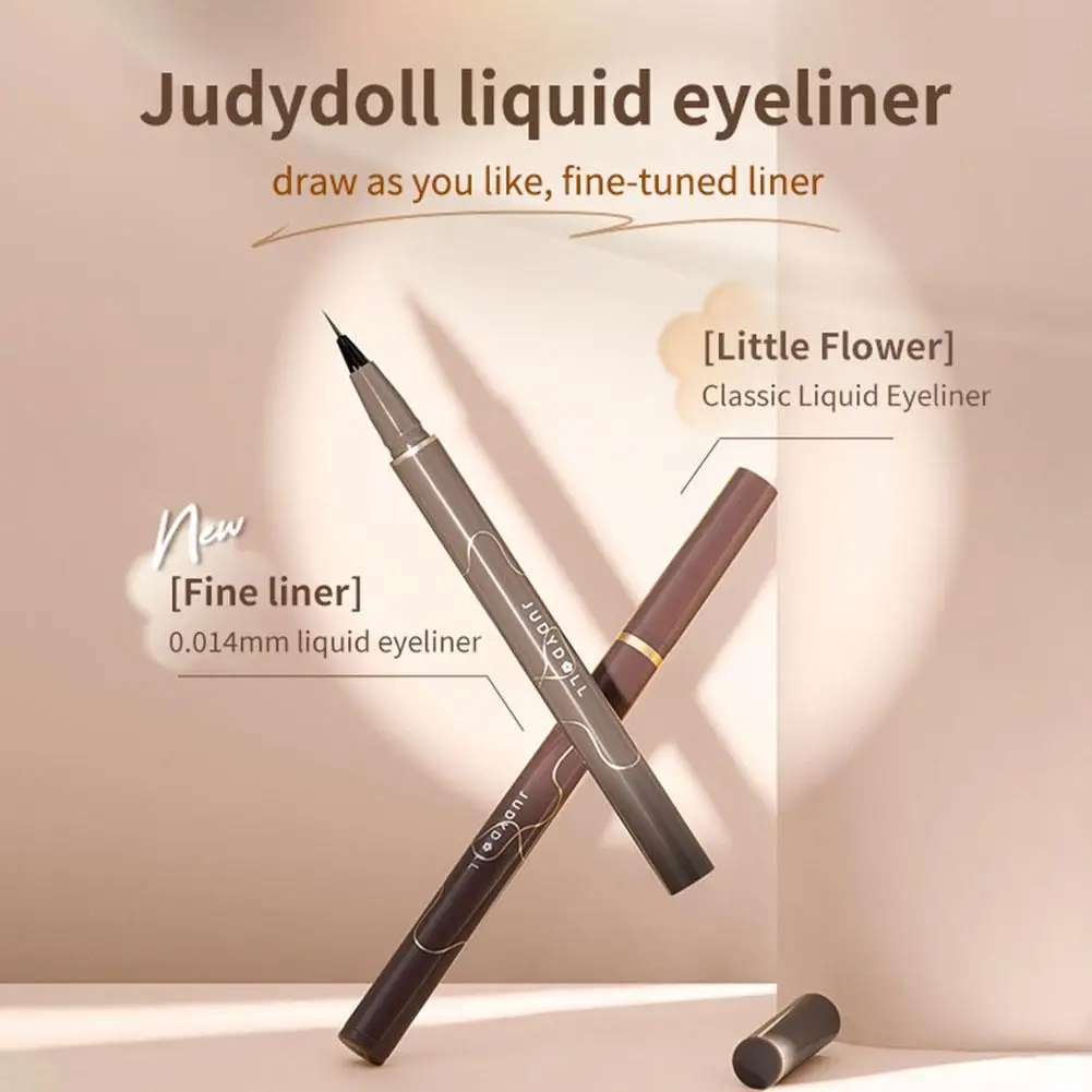 Judydoll ultracienki eyeliner w płynie matowy leżący jedwabnik ołówek do rzęs szybkoschnący gładki trwały cień do powiek w sztyfcie makijaż