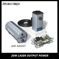 Atomstack M100 130W Laser Module High Power with F30 Air Assist for Wood Acrylic Cutting CNC Laser Engraving Cutting Machine