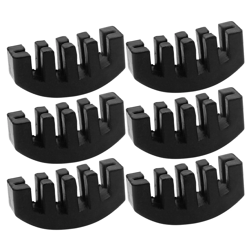 

6Pcs Violin Practice Mutes Rubber Functional Volume Reduction Violin Accessories Cello Mute Musical Instrument Replacement