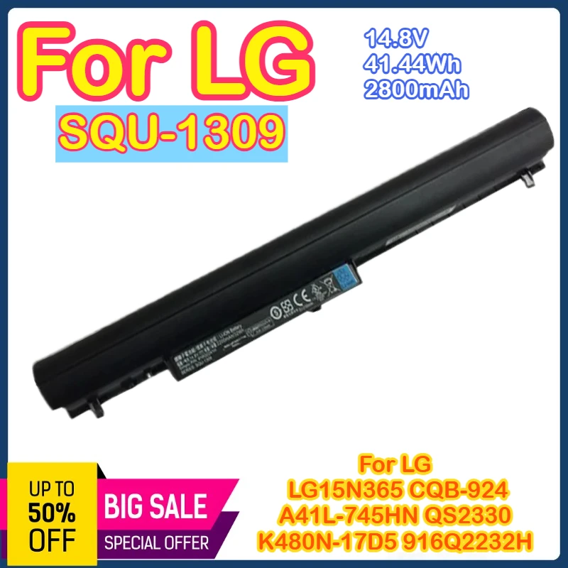 

SQU-1309 SQU-1301 Laptop Battery For LG LG15N365 CQB-924 A41L-745HN QS2330 K480N-I7D5 916Q2232H