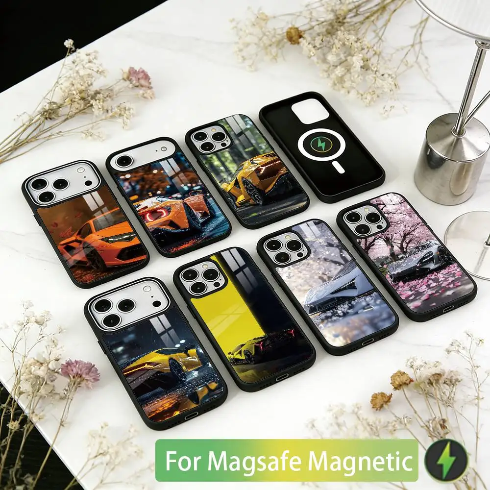 

Sport Revuelto Cool Car Phone Case For iPhone17,16,15,14,13,12,11 Plus,Pro Magnetic For Magsafe Wireless Charging
