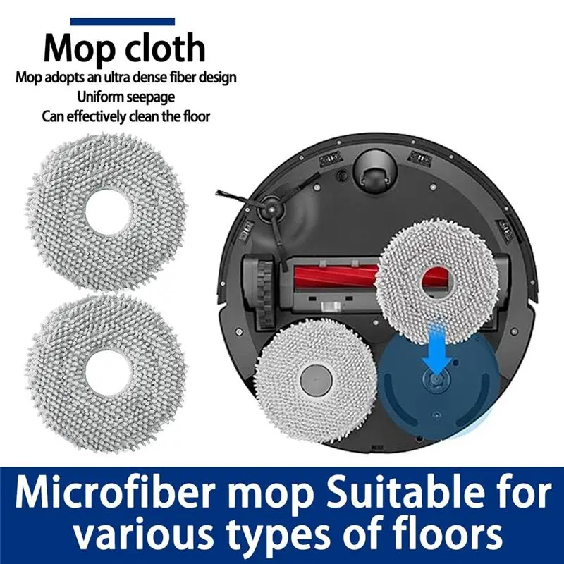 AC88-For Roborock Qrevo Slim, Qrevo Master Vacuum Cleaner Accessories Main Brush Filter Mop Cloth Dust Bag Replacement Parts