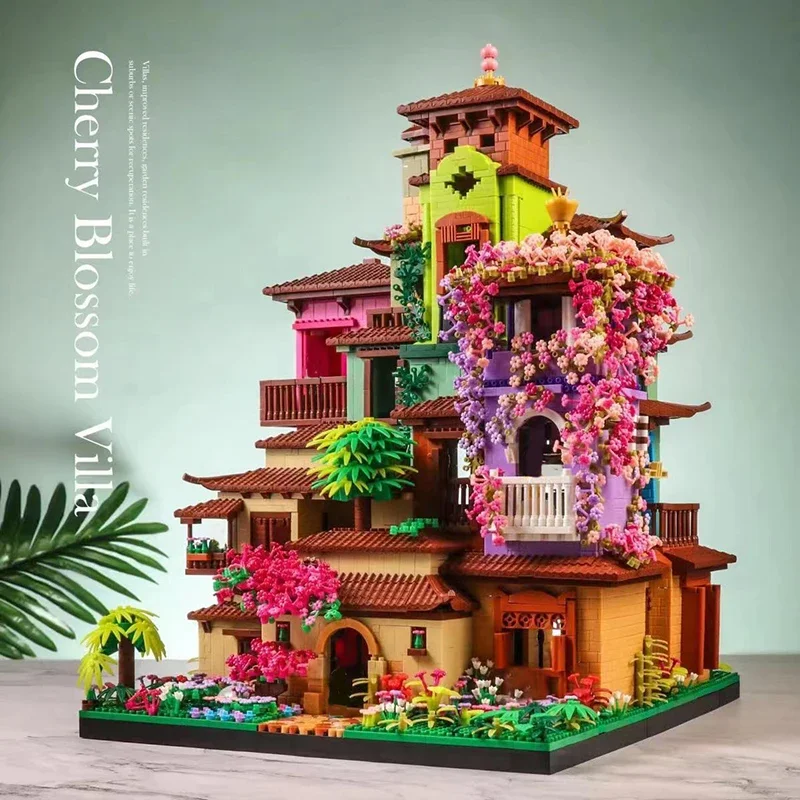 Château magique Sakura House importer décennie ks, City Street Model Games, Mini Bricks Toys, Children's Christmas Gifts