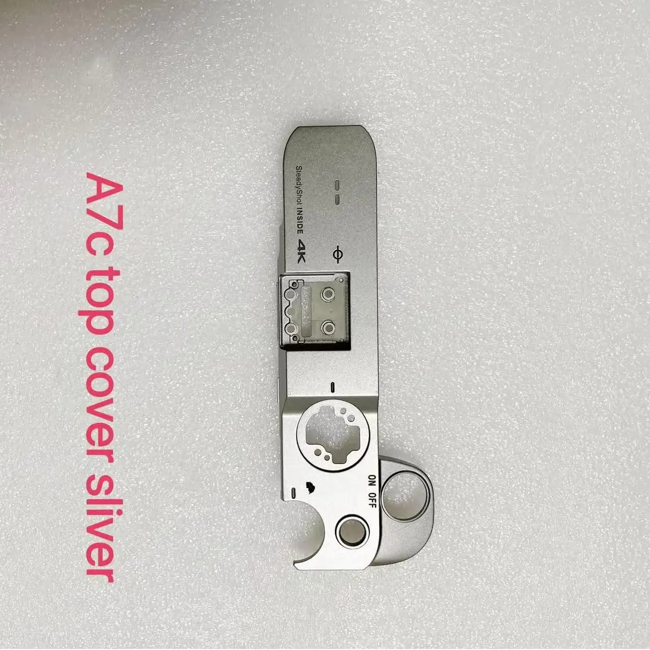 New Original Silver Top Cover For Sony ILCE-7C A7C Top Shell Cover Camera Repair Part