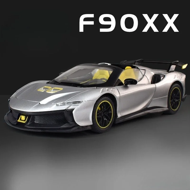 

1:24 SF90XX суперкар сплав модель автомобиля моделирование детские игрушки звуковое освещение модель автомобиля украшения праздничные подарки