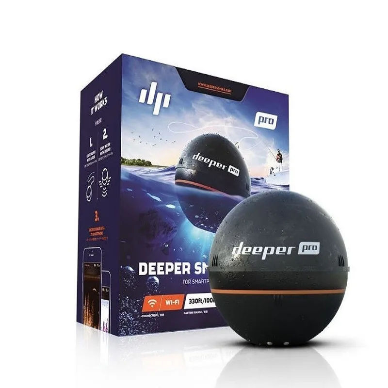 2025Deeper 무선 어군탐지기 (유인등 포함) 휴대용 충전식 위치추적기 수심 무선 소나 센서