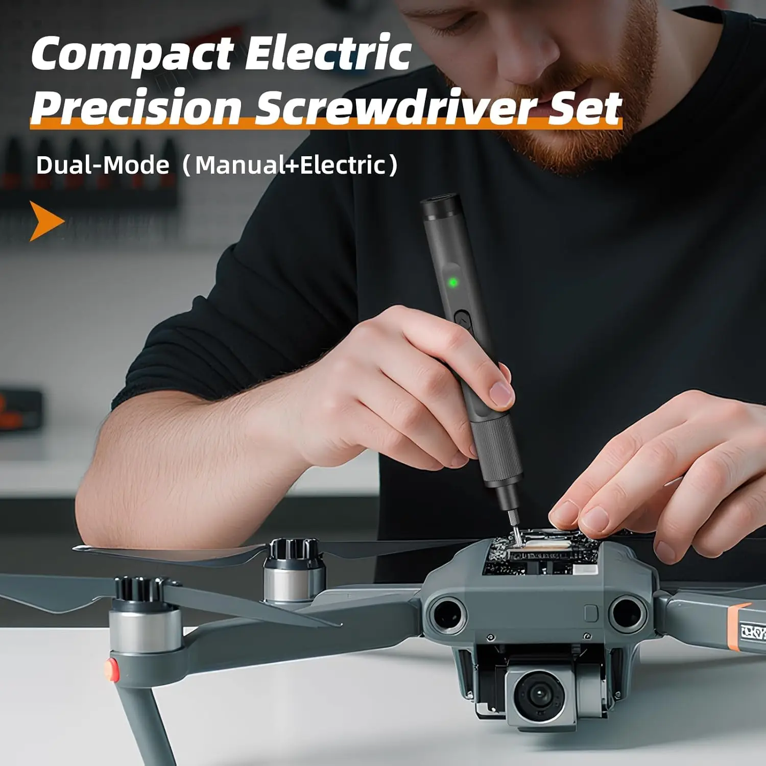 3.7V Mini Electric Screwdriver Set  24-in-1 Precision Screwdriver Set USB-C Rechargeable for Phone Camera Laptop Watch