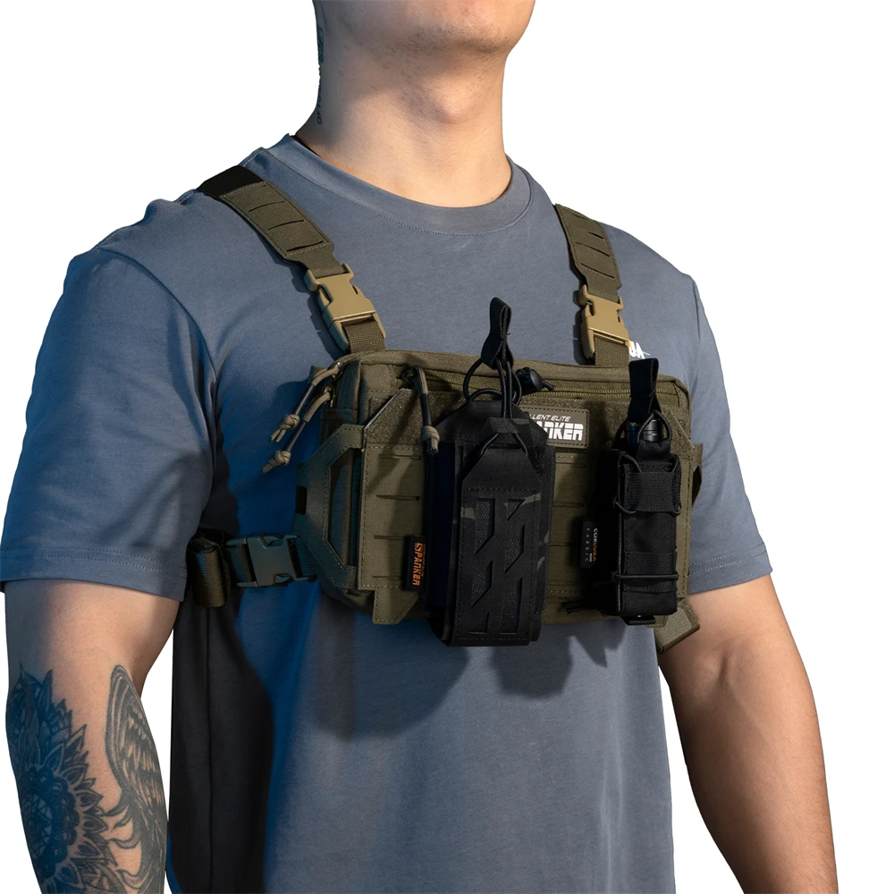 Taktische Brust Taschen Jagd Weste Outdoor Camping Schulter Rucksack Männer Motorrad Tasche Radfahren Klettern Bauch Fanny Pack Fahrrad – Detail 20