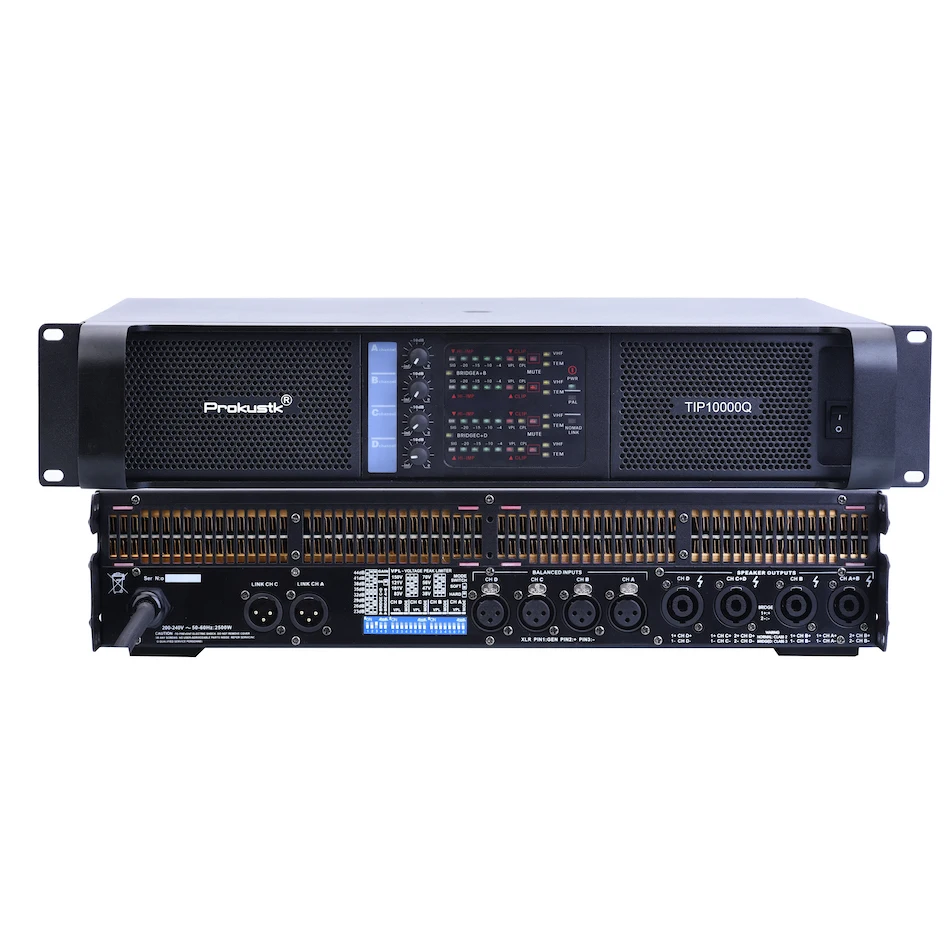 Tulun Play/Prokustk TIP10000q 4*1350 واط خط صفيف مكبر كهربائي مضخم الصوت Poweramp
