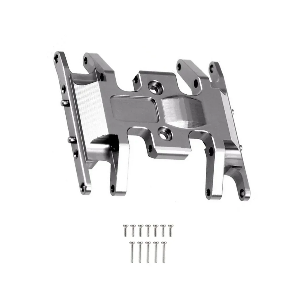 RC Crawler Car Metal Gearbox Mount Base, Suporte De Transmissão, Skid Plate, Atualizar Peças, Axial SCX24, 90081, 1/24