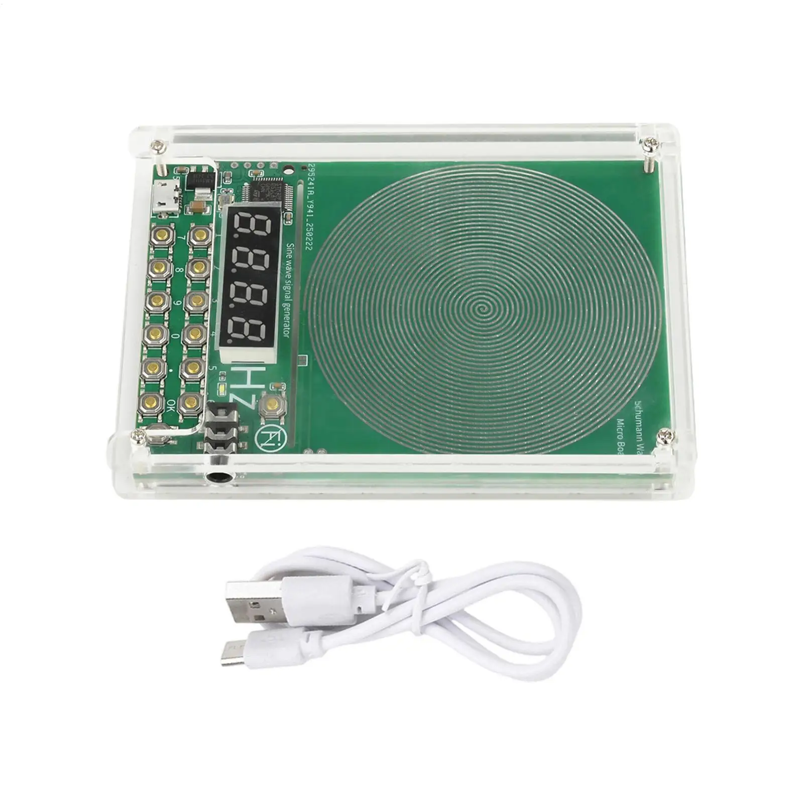 1pc 5V 0.1Hz~100000Hz Adjustable Frequency 7.83HZ Schumann Wave Generator Sine Wave Signal Generator  Mini USB Interface