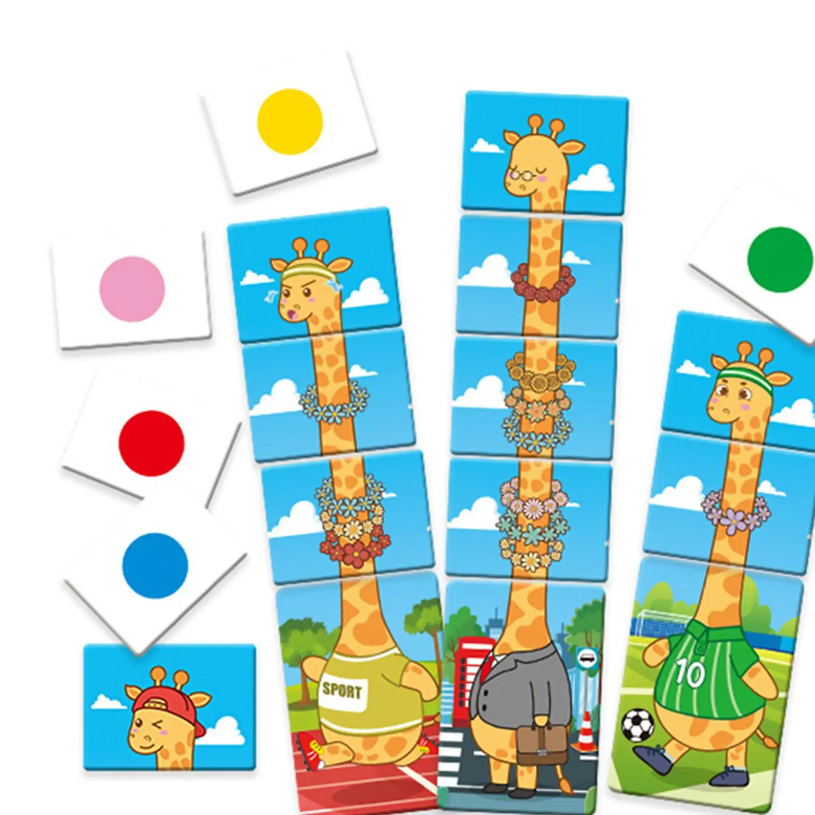 Educational Games Children's Math Training Giraffe wearing Wreath Teaching Toys for 3-8 Years Old Kids Babies Preschoolers