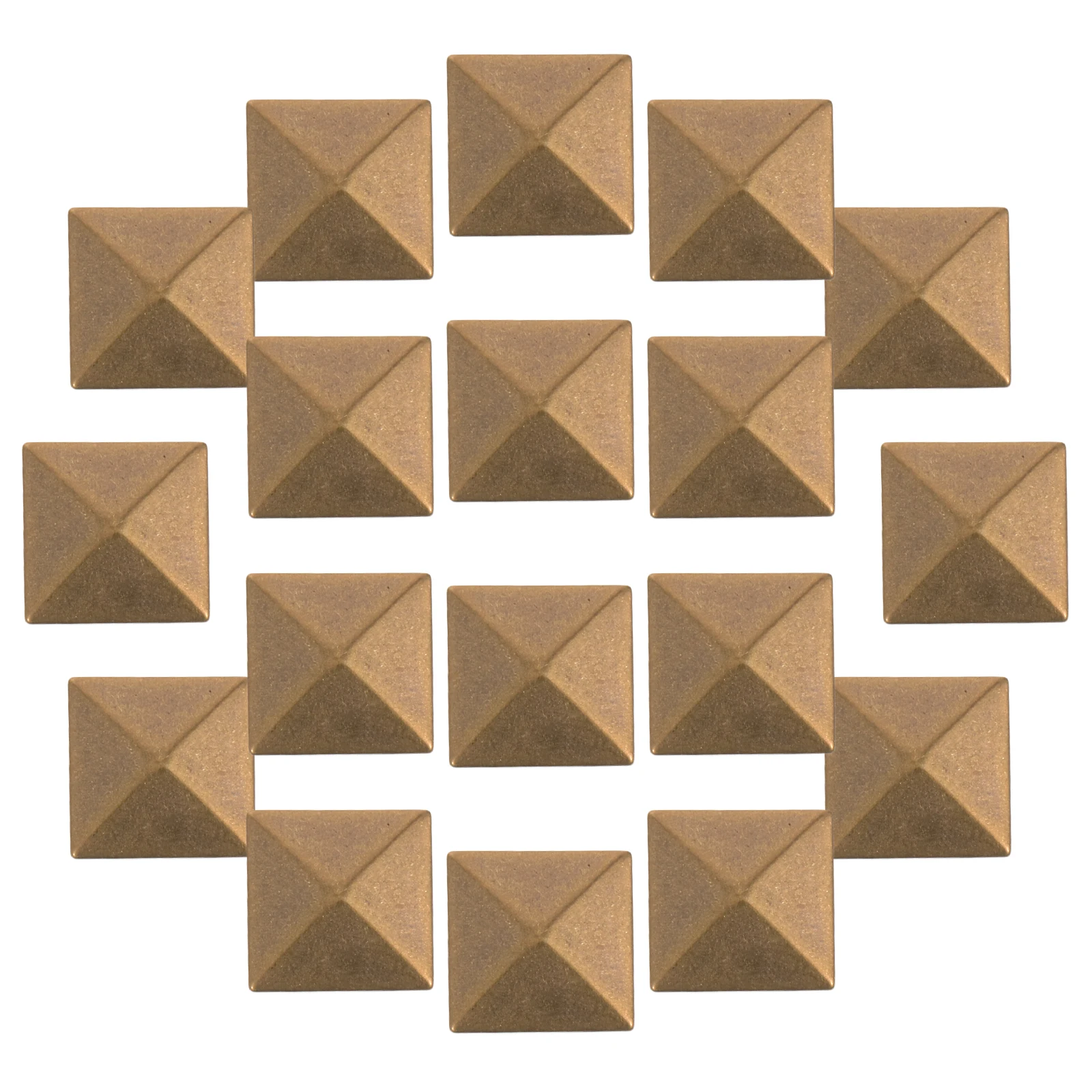 

100Pcs Metal Copper Flatback Pyramid Spike Rivet Studs for Clothes Bags Shoes DIY Decoration Alloy Craft Punk Accessory