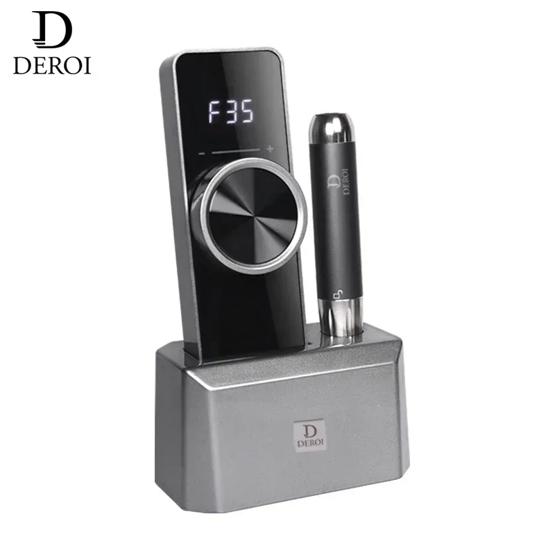

Deroi Electric Professional Rechargeable Portable Pen Shape 2021 New Electric Manicure 35000rpm Nail Drill Machine