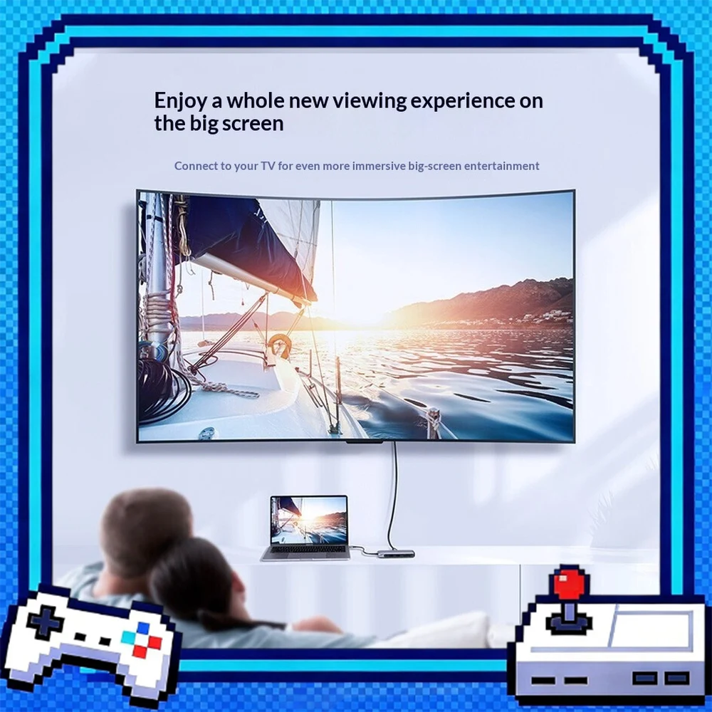 UGREEN 70301 USB C Hub 9 in 1 with DisplayPort 4K HDMI VGA USB 3.0 SD TF PD Type C Docking Station
