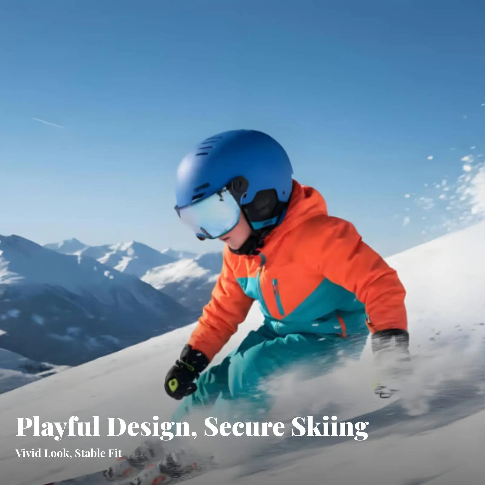 

Детский комплект лыжных шлемов, цельный шлем с противотуманными очками, теплосберегающий, с защитой от ударов, унисекс, темно-синий