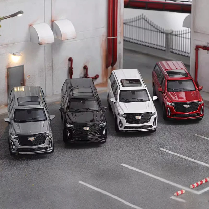 

SHADOW Pro, литой под давлением масштаб 1:64, Escalade ESV 2023, модель автомобиля из сплава, игрушка, автомобильные статические сувениры, коллекция, подарочный дисплей