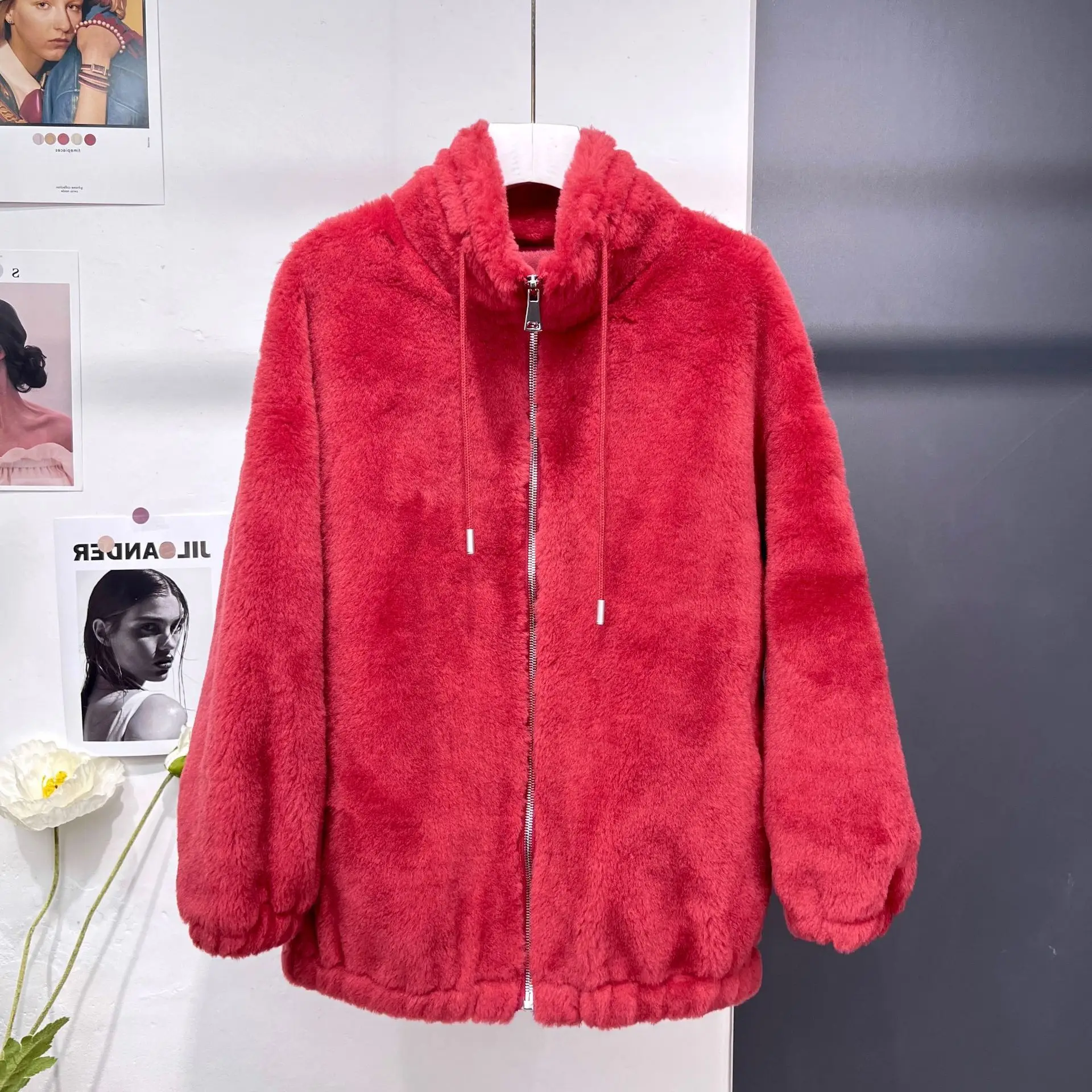 Autumn and Winter New Lamb Wool Sweater Wool Grain Fur Coat Women's Sheep Fleece Cut Korean Version Fashion 2023