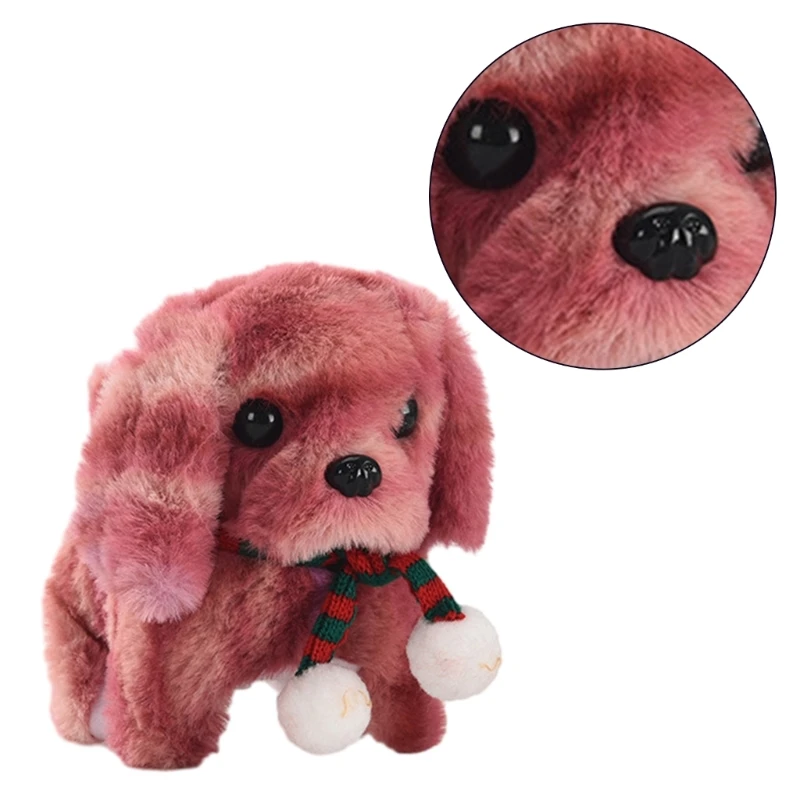 Juguete peluche 77HD, lindo perro eléctrico que camina ladrando, juguete peluche para niños