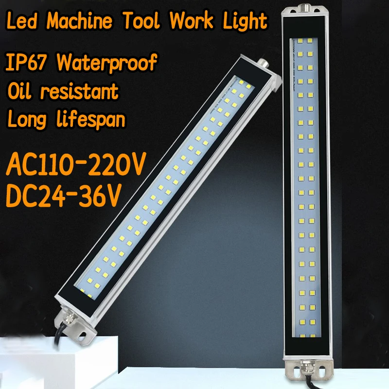 

LED 24~230V IP67 Machine Tool Work Light Waterproof Oil Proof Explosion-proof Light CNC Lathe Lamp Workshop Aluminum Alloy Lamp