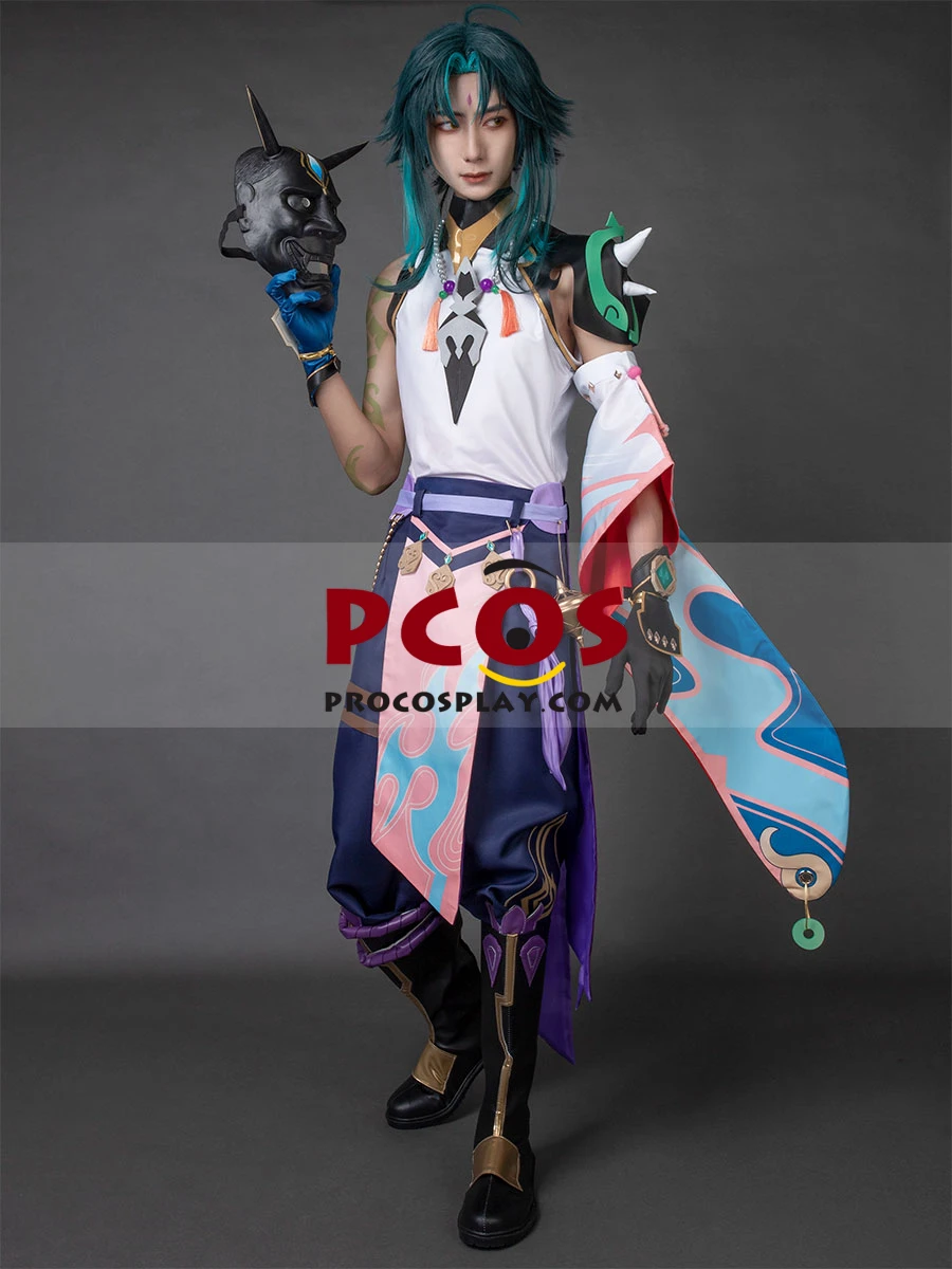 

New Game Cross-Dressing Genshin Impact Vigilant Yaksha Xiao Cosplay Costume C00175-A