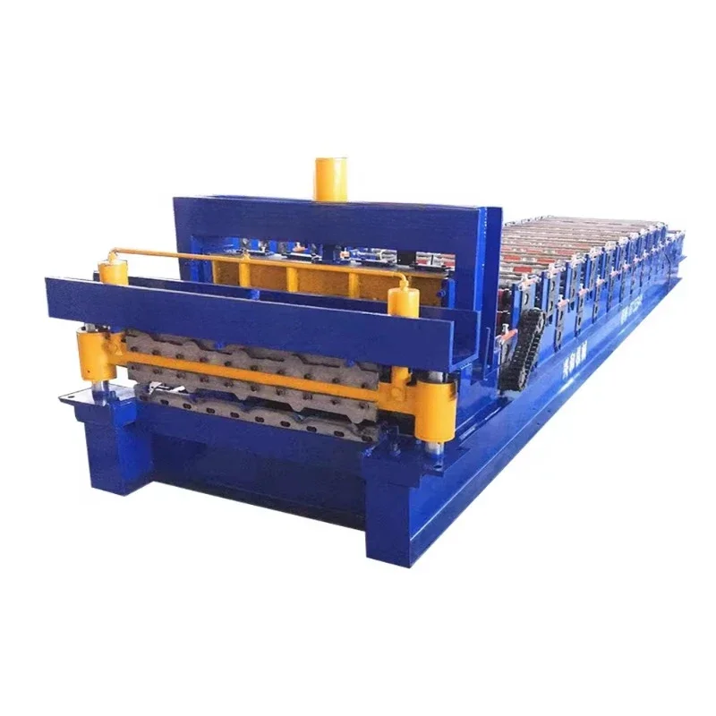 Glazed Roof Tile Roll Forming Construction Machine Tile Making Machinery