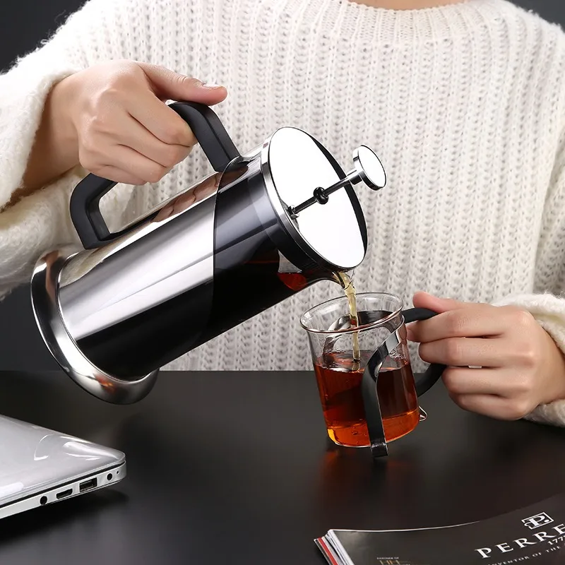 

French Stainless Steel Coffee Make Camping French Press Ceramic French Press French Press Coffee Grinder Spaghetti Pot 30cm