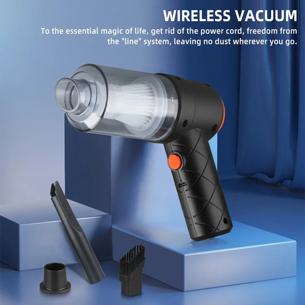 Car Vacuum Cleaner, Wireless Mini Vacuum Cleaner, High-power Air Blower, Suction and Blowing Dual-purpose Pet Hair Extractor