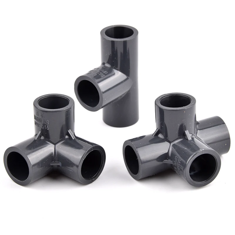 موصل ري للحدائق من كلوريد البولي فينيل الرمادي الداكن ، مفصل اتحاد مباشر ، وصلات الغطاء النهائي للصرف في خزان حوض السمك ، 16 المحملة الكوع