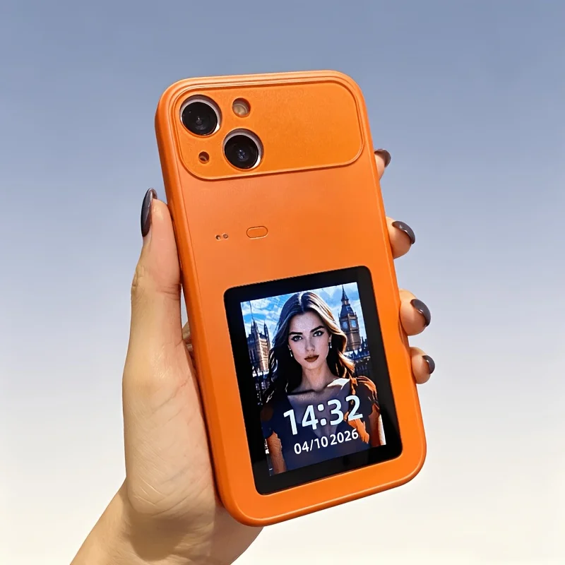 Odpowiedni do iPhone 17 Pro Max Kolorowy Ekran Wielofunkcyjne Etui AI z Wyświetlaczem 3.0 cala Ochronne Etui na 17 Pro/16 RO/15 Pro/14/13 — 2