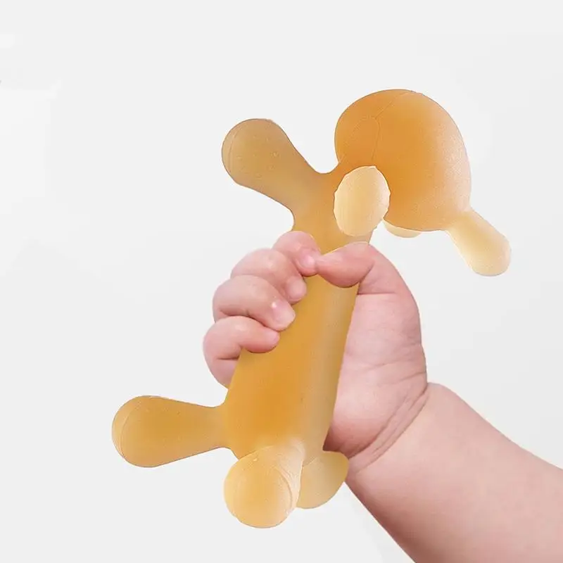 

1Pcs Infant Rabbit Shape Silicone Teether Cares Baby Nursing Teething Toy Baby Teether Teething Pain-Relief Tool For Toddler