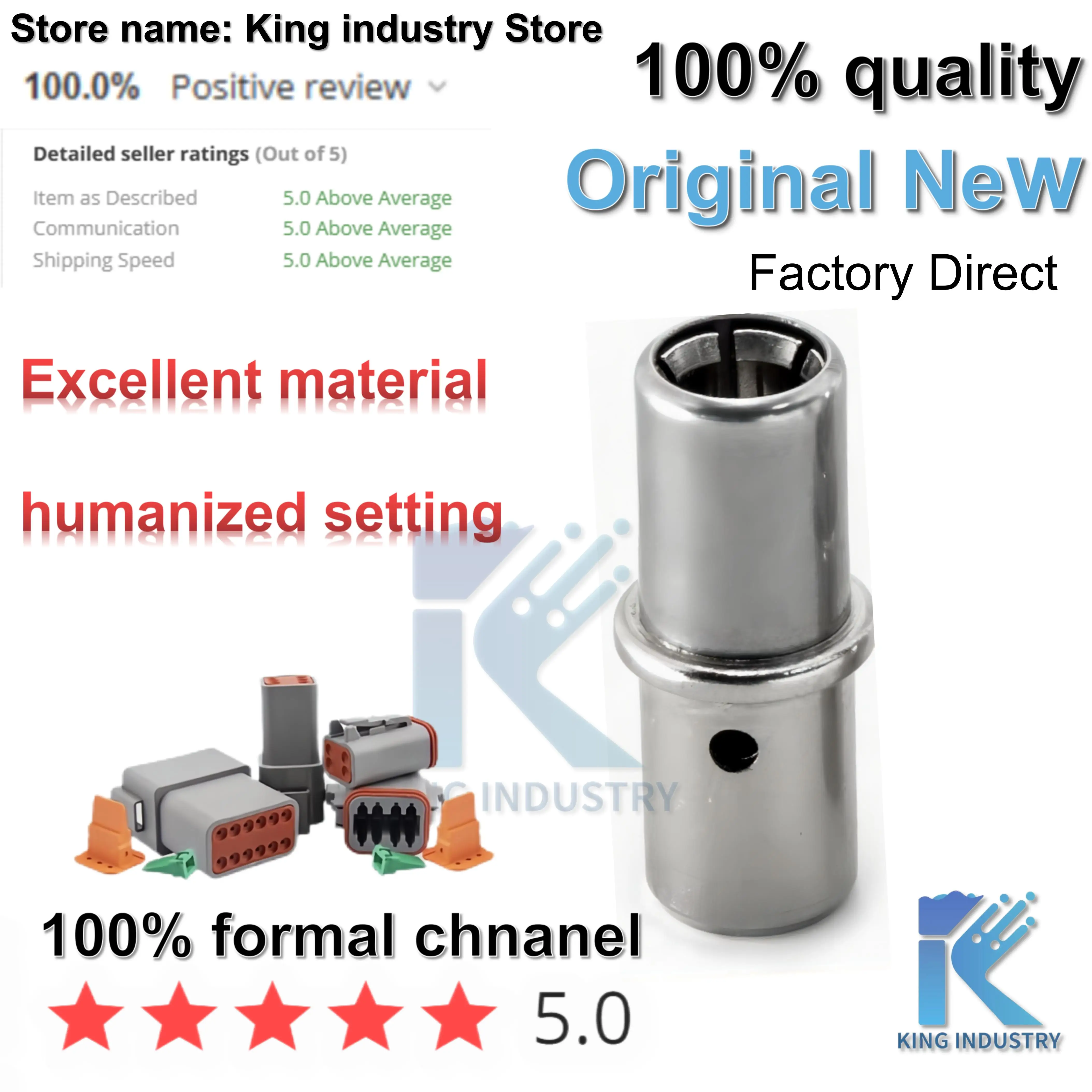 【50sets】0460-204-04141/0462-203-04141 DELCHl Automotive WiringHarness Insert Pin Socket