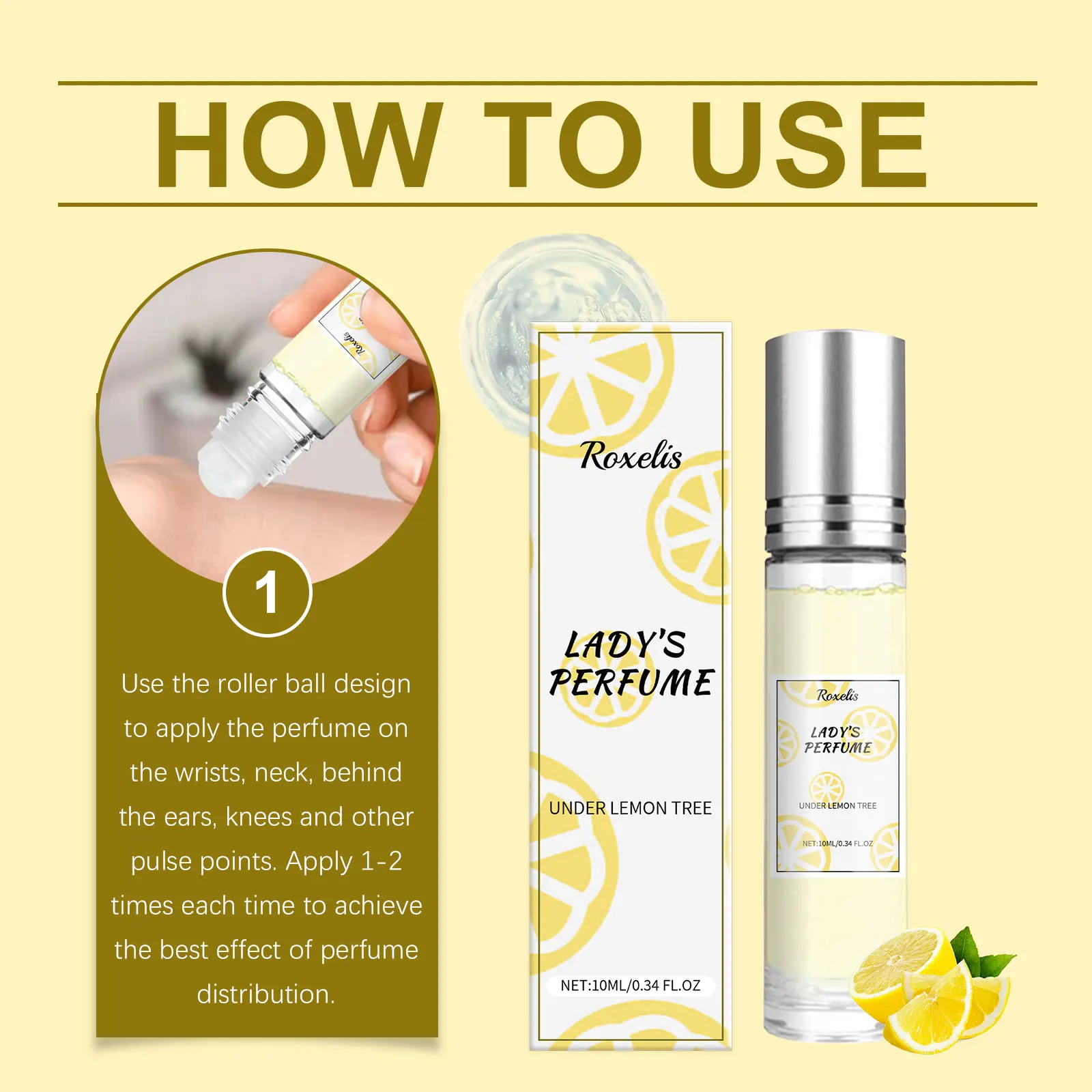 10ml Citrus Eau De Parfum Travel Size Perfume Spray Long Lasting Fresh Lemon Fragrance Portable Mini Perfume for Women view 6
