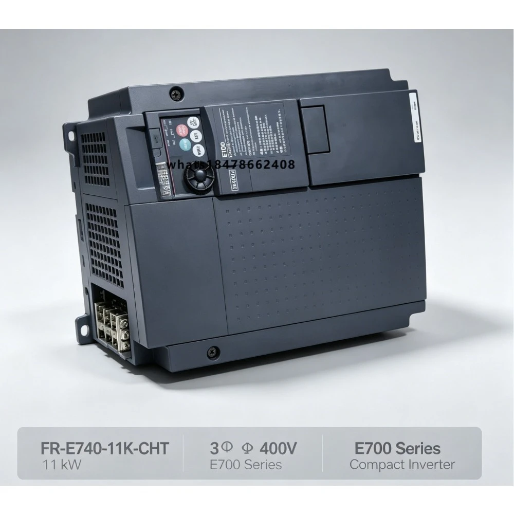 11KW Inverter FR-E740-11K-CHT 3 Phase 380V-480V Motor 23A Sensorless Vector Control Compact Design CE