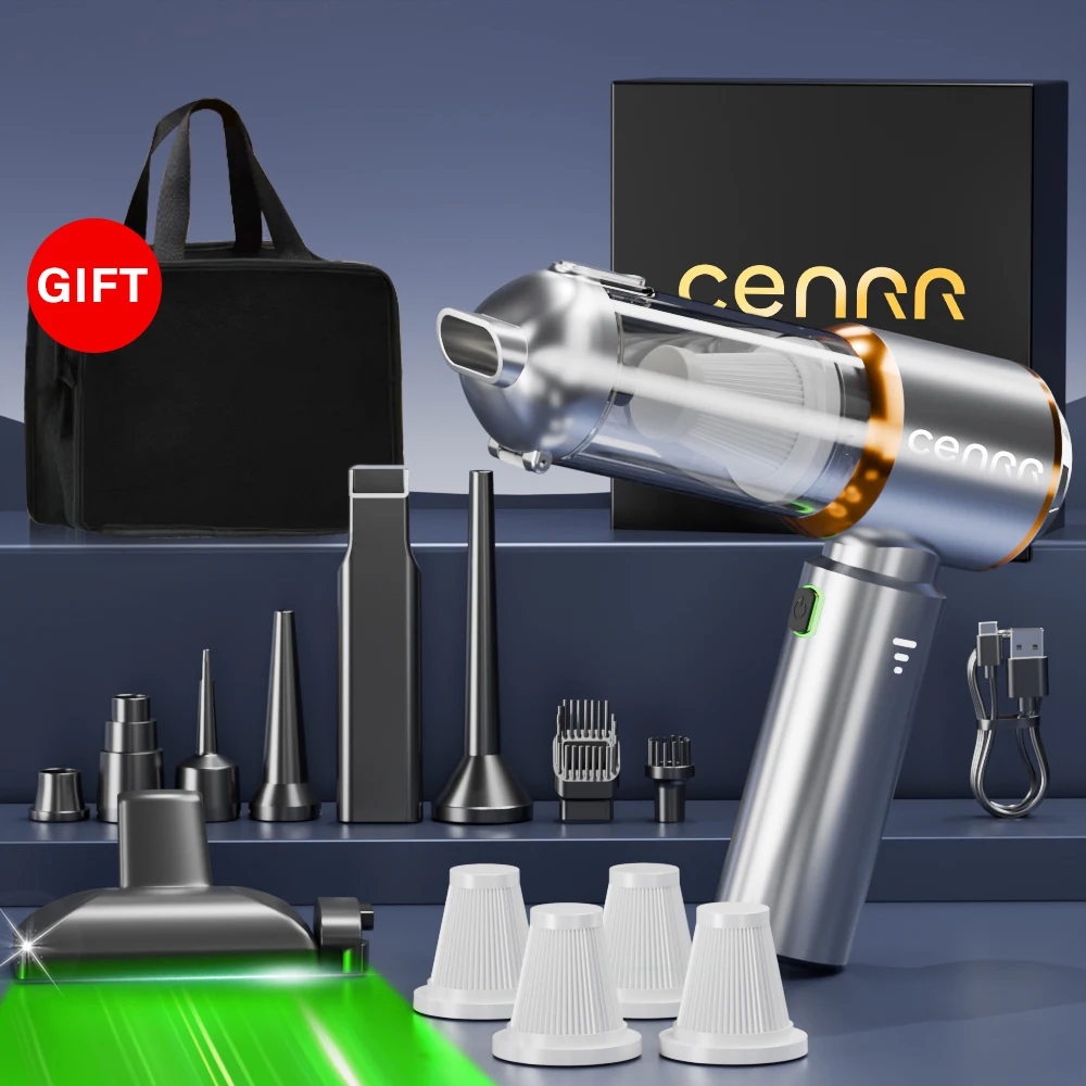 CENRR 2025 NEW Car Vacuum Cleaner Powerful Mini 998000PA Portable Vacuum Cleaner for Home Appliance Handheld Blower Car Cleaner image 3