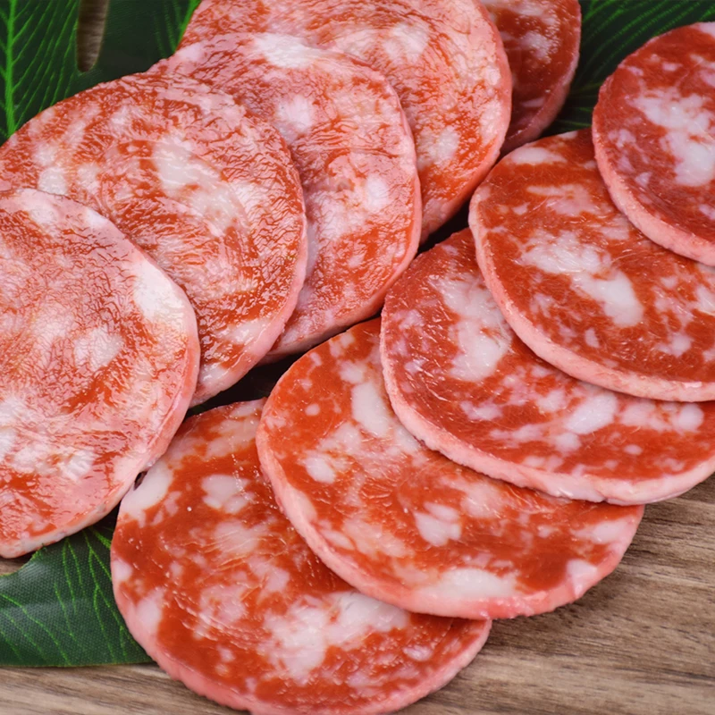 Realistisches gefälschtes geschnittenes Fleisch – einzelnes rohes Rindfleisch/Schweinefleischmodell für die Präsentation von Metzgerladen, Streichwitze, Lebensmittelfotografie und TikTok-Videos – Detail 1