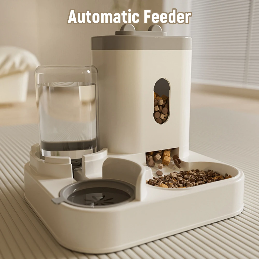 New Automatic Cat Feeding and Water Dispenser Automatic Feeder Water Troughs for Cats Feeding&Watering Supplies Pet Accessories