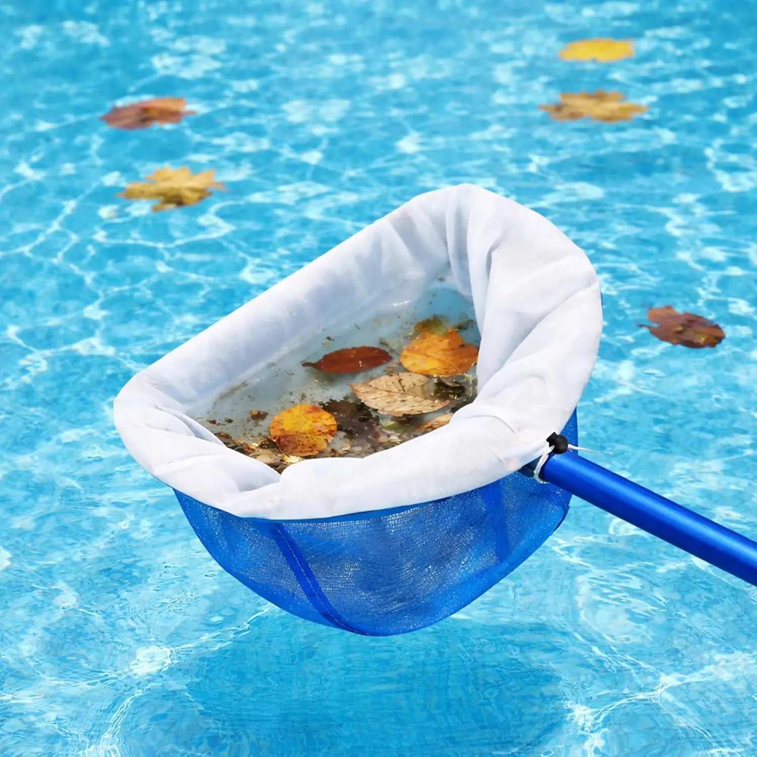 Pool Fine Mesh Net Bag Replacement Adjustable Pool Skimmer Net Insert to Filter Fine Mesh Skimmer Net  for Cleaning Spa Pool