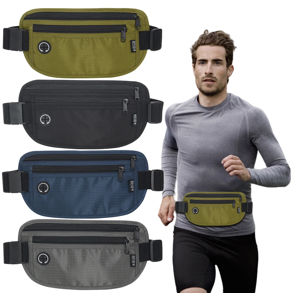 

Travel Waist Pack Travel Pouch Slim Passport Money Belt Bag Anti-Thief Money Waist Bag for Cash Credit Cards Travel Documents