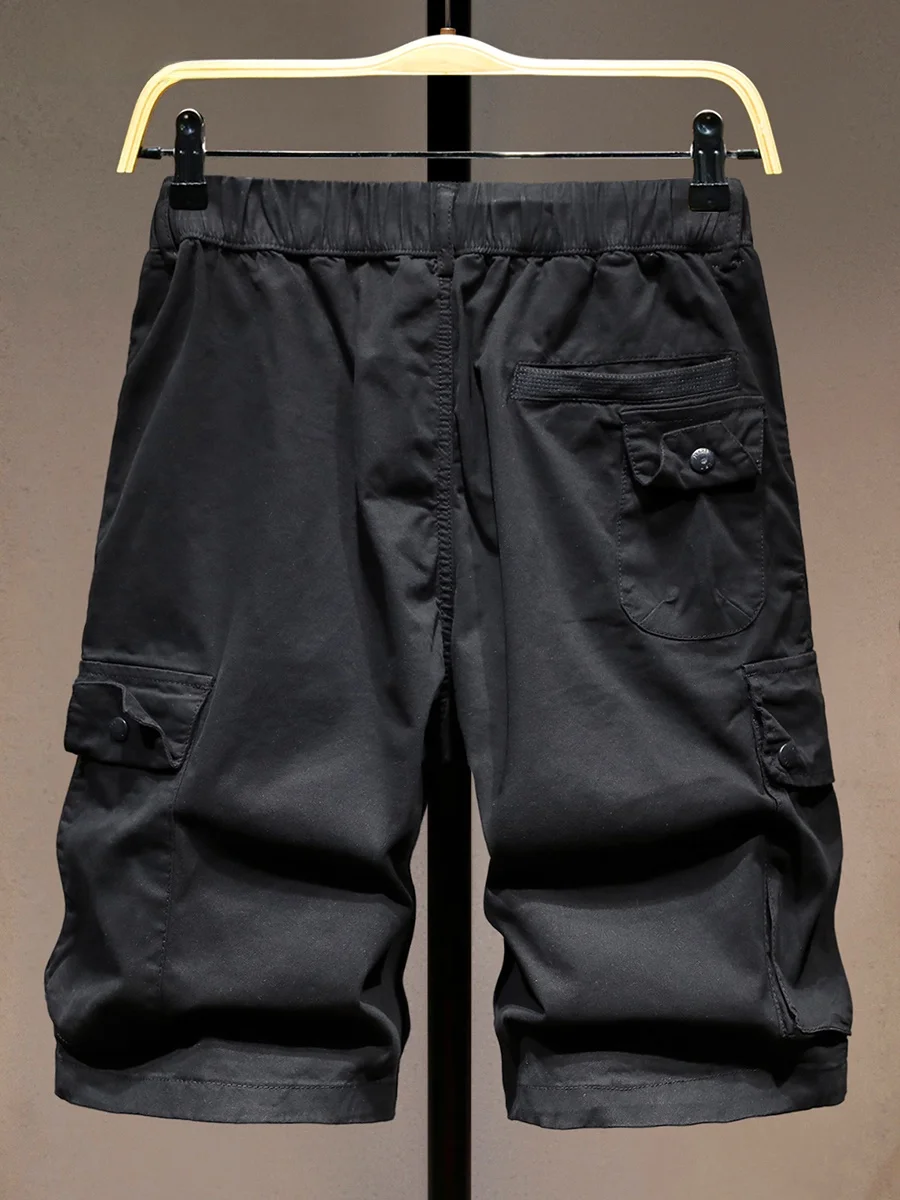 

Classic Bla Workwear Casual Pants Men's Loose Comfortable Big ket American Trend Straight Five-Quarter Summer orts