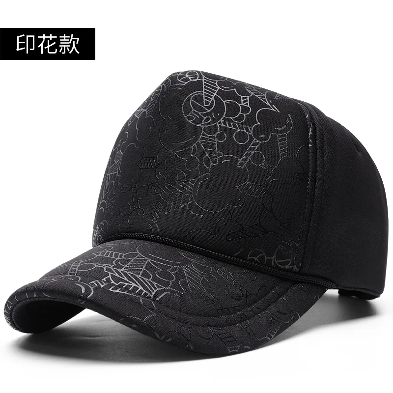 2024 Spring Autumn and Winter Big Size Trucker Cap Male Hiphop Snapback Hat Men High Top Baseball Cap 56-60CM 60-63CM