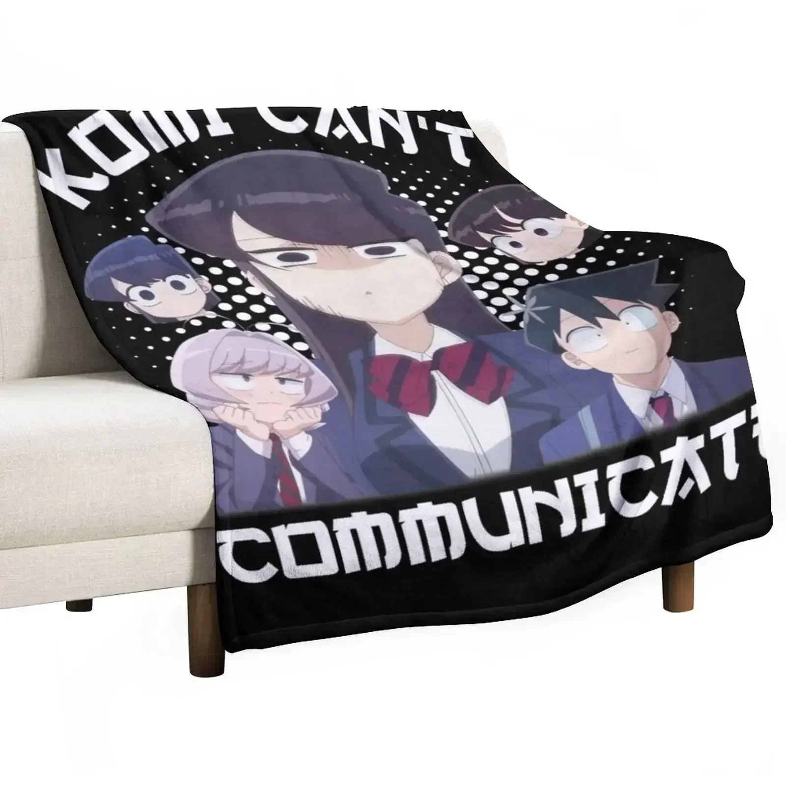 Komi Can't Communicate - komi san Throw Blanket Multi-Purpose Cute Plaid Blankets