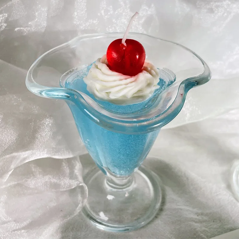 Creative Fruit Juice Jelly Wax Cocktail Aromatherapy Candle Glass Cup Aromatherapy Jelly Candle Summer Gift Bedroom Decoration