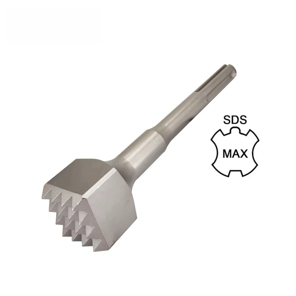 

SDS maximum bushing cutter head 1-3/4 "X 9", 16-tooth steel-headed concrete bushing chisel for surface roughening and coating