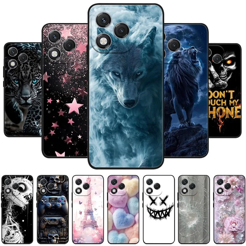 For Cubot P80 Case CubotP80 Black Cover Lion Leopard Silicone Soft Back Case For Cubot P80 Phone Case P 80 Protective Shell Capa