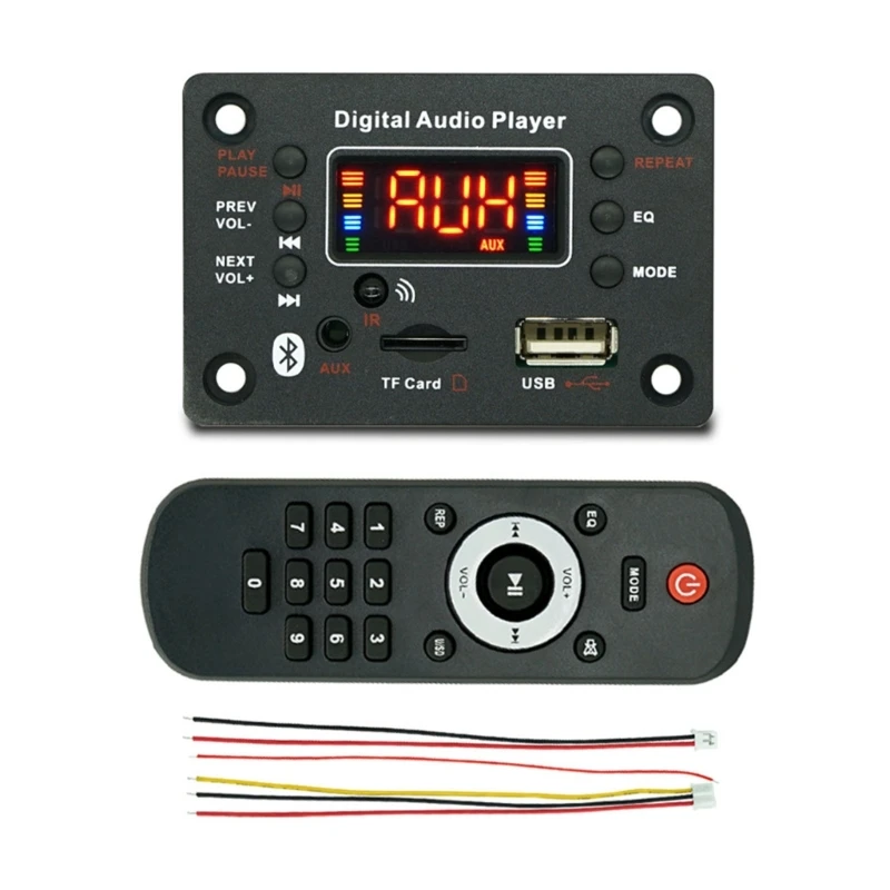 Amplifiers MP3 Decoders Board Bluetooth-compatible 5.0 Car MP3 Player USB Recording Module Radio For Speaker