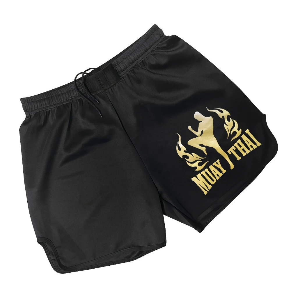 Pantalones cortos de Muay Thai, pantalones cortos de boxeo, artes marciales, baloncesto, correr, deportes al aire libre, pantalones cortos de lucha Muay Thai, pantalones cortos de combate y Fitness