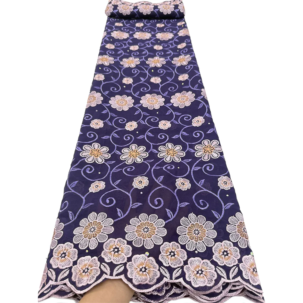 tissu-en-dentelle-de-coton-suisse-africain-violet-2026-de-haute-qualite-5-yards-brode-style-nigerian-pour-robe-elegante-a-coudre