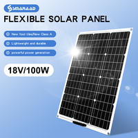 12V 18V Flexible Solar Panel 100W 200W 500W To Charge Battery Powerful Solar Kit For Home Light Solar System Free Shipping